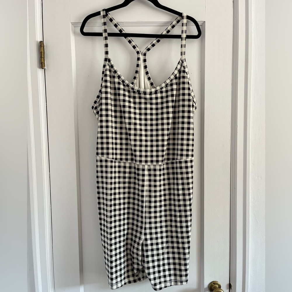 Old Navy Gingham Athleisure Romper
